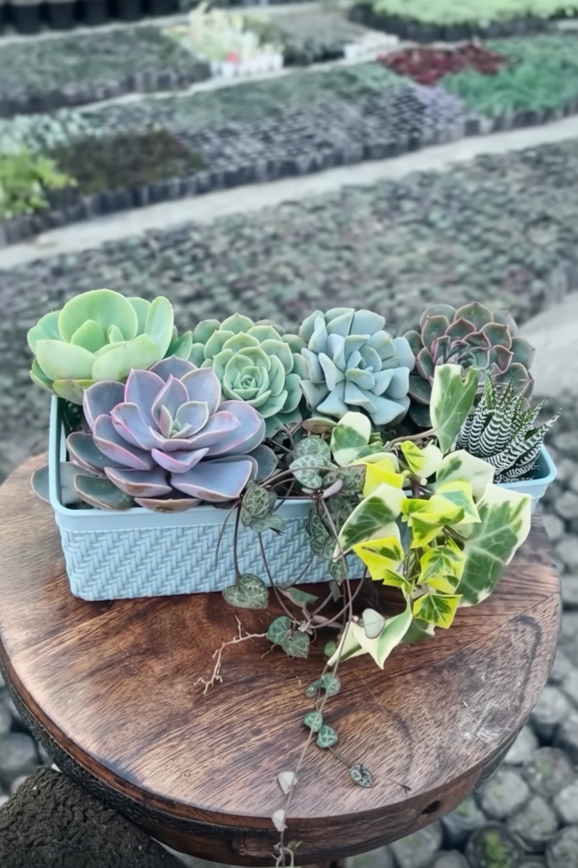 8 Plants Mixed Combo Angled View