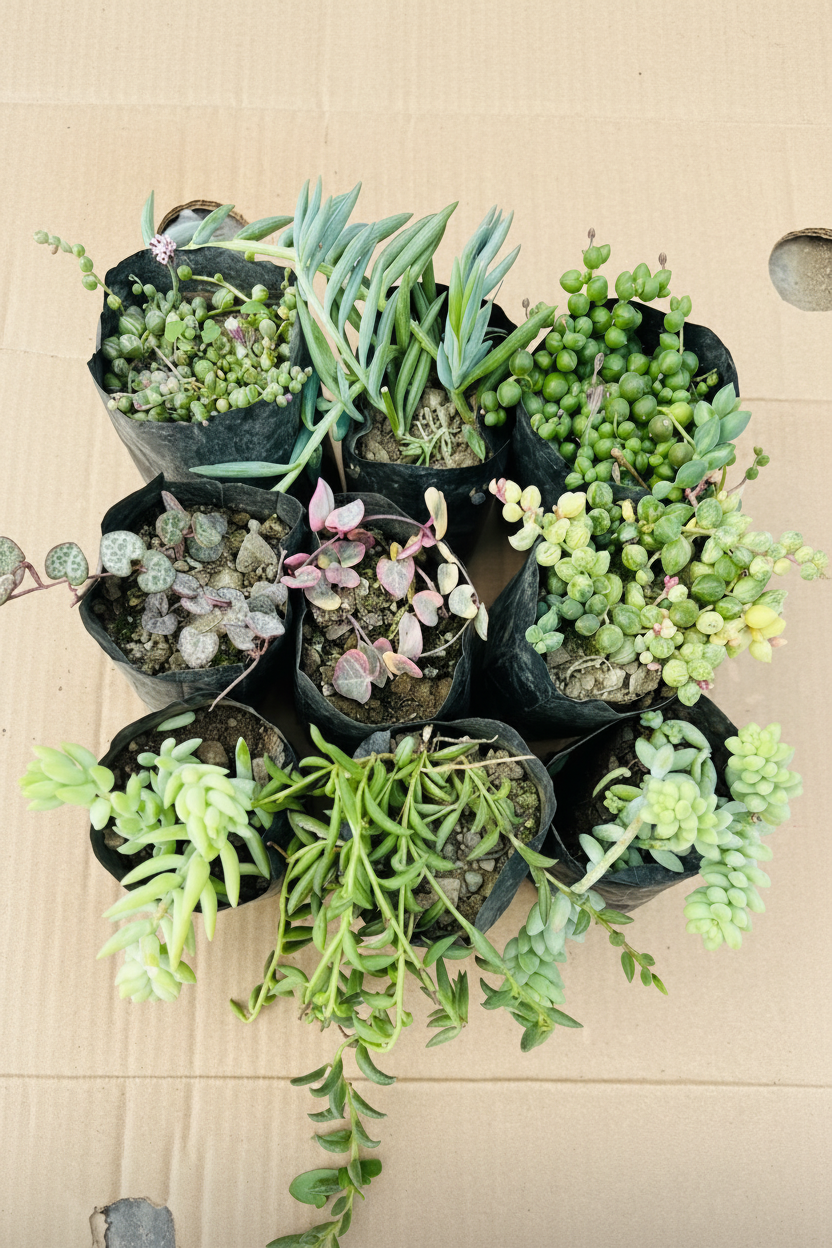 Hanging Succulent Varieties Combo
