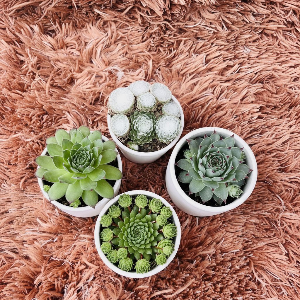 Laxmi Kamla Set of 4 – White Ceramic Pot Photo 2